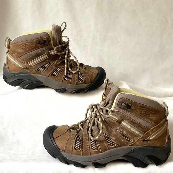 Brown Keen Women’s Voyageur Mid Height Outdoor Hiking Boots Sz 8 - Picture 2 of 14